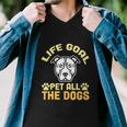 Life Goal Pet All The Dogs Nft Puppy Face Men V-Neck Tshirt