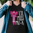 Little Miss Prek Cray On Back To School First Day Of School Men V-Neck Tshirt