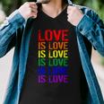 Love Is Love Rainbow Colors Men V-Neck Tshirt