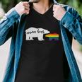Mama Bear Lgbt Gay Pride Lesbian Bisexual Ally Quote Men V-Neck Tshirt