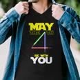 May The 4Th Be With You Lightsaber Tshirt Men V-Neck Tshirt