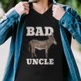 Mens Badass Uncle Funny Pun Cool Men V-Neck Tshirt