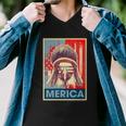 Merica Eagle Mullet 4Th Of July Vintage American Us Flag Gift Men V-Neck Tshirt