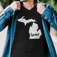 Michigan Home State Tshirt Men V-Neck Tshirt