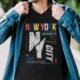 New York City Brooklyn Abstract Tshirt Men V-Neck Tshirt