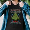 Oh Chemist Tree Chemistry Tree Christmas Science Men V-Neck Tshirt