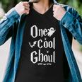 One Cool Ghoul Funny Halloween Quote Men V-Neck Tshirt