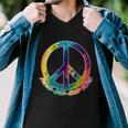 Peace Love Good Vibes Tshirt Men V-Neck Tshirt