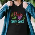 Peace Out Eighth Grade Graphic Plus Size Shirt For Teacher Female Male Unisex Men V-Neck Tshirt