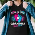 Pink Or Blue Grandma Loves You Tshirt Men V-Neck Tshirt