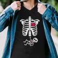 Pregnant Skeleton Ribcage With Baby Costume Men V-Neck Tshirt