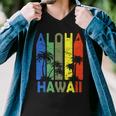 Retro Aloha Hawaii Logo Tshirt Men V-Neck Tshirt
