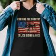 Running The Country Is Like Riding A Bike Men V-Neck Tshirt