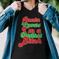 Santa Knows Im A Badass BTch Tshirt Men V-Neck Tshirt