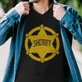 Sheriff Badge Tshirt Men V-Neck Tshirt