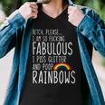 So Fabulous I Piss Glitter And Poop Rainbows Men V-Neck Tshirt