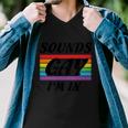 Sounds Gay Im In Pride Month Lbgt Men V-Neck Tshirt