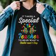 Special Teacher To Hear Child Cant Say Autism Awareness Sped Men V-Neck Tshirt