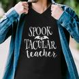 Spook Tacular Teacher Halloween Quote Men V-Neck Tshirt