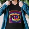 Straight Into Kindergarten Tie Dye Funny Teacher Men V-Neck Tshirt