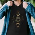 Sun And Moon Boho Celestial Tshirt Men V-Neck Tshirt