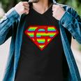 Super Gay Logo Men V-Neck Tshirt