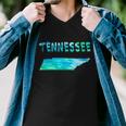 Tennessee Map Colorful Isolated Tennessee State Map In Watercolor United States Men V-Neck Tshirt Tennessee Map Colorful Isolated Tennessee State Map In Watercolor United States Men V-Neck Tshirt