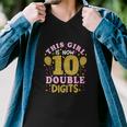 This Girl Is 10 Years Old 10Th Birthday Funny Men V-Neck Tshirt