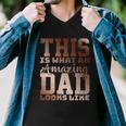 This Is What An Amazing Dad Looks Like Gift Men V-Neck Tshirt