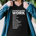 Thoughts During Work Funny Men V-Neck Tshirt