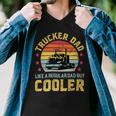 Trucker Trucker Dad Truckers Funny Truck Driver Trucking Father S Men V-Neck Tshirt