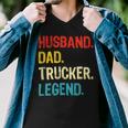 Trucker Trucker Husband Dad Trucker Legend Truck Driver Trucker Men V-Neck Tshirt