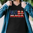 Ultra Maga Usa American Flag Men V-Neck Tshirt