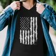 Usa Flag Patriotic 4Th Of July Tattered American Flag Gift Men V-Neck Tshirt