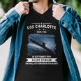 Uss Charlotte Ssn Men V-Neck Tshirt