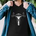 Uterus Shows Middle Finger Feminist Pro Choice V2 Men V-Neck Tshirt