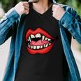 Vampire Mouth With The Most Attractive Vampire Design Men V-Neck Tshirt