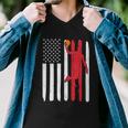 Vintage American Flag American Basketball League Basketball Player Men V-Neck Tshirt