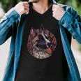 Vintage German Shepherd V2 Men V-Neck Tshirt