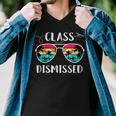 Vintage Teacher Class Dismissed Sunglasses Sunset Surfing V2 Men V-Neck Tshirt