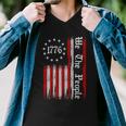 We The People 1776 Distressed Usa American Flag Tshirt Men V-Neck Tshirt