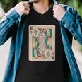 Weed King Poker Card Men V-Neck Tshirt