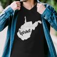 West Virginia Home State Men V-Neck Tshirt