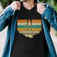 What A Save Rocket Soccer Men V-Neck Tshirt