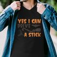 Yes I Can Drive A Stick Halloween Quote V5 Men V-Neck Tshirt