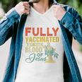 Fully Vaccinated By The Blood Of Jesus Funny Christian Tshirt Men V-Neck Tshirt