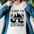I Like To Sleep Around Camper Men V-Neck Tshirt