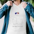 Lets Go Brandon Trump Middle Finger Design Tshirt Men V-Neck Tshirt