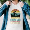 Mountain Biking Dad Like A Regular Dad But Cooler Men V-Neck Tshirt