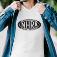 Nhra Championship Drag Racing Black Oval Logo Men V-Neck Tshirt